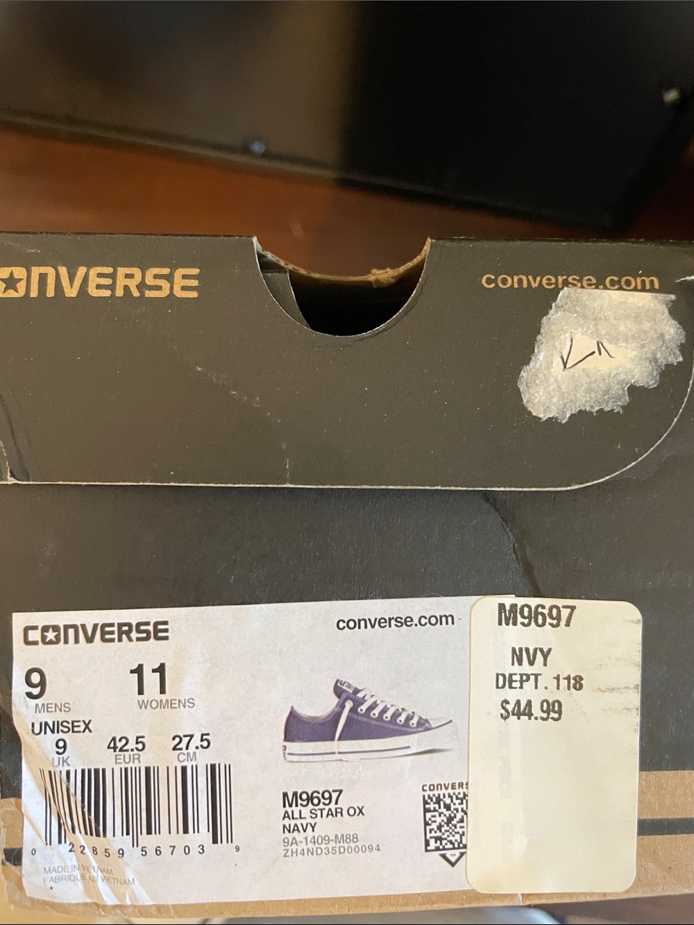 Converse Low-Top Canvas Sneakers - Navy Blue - Picture 3 of 3